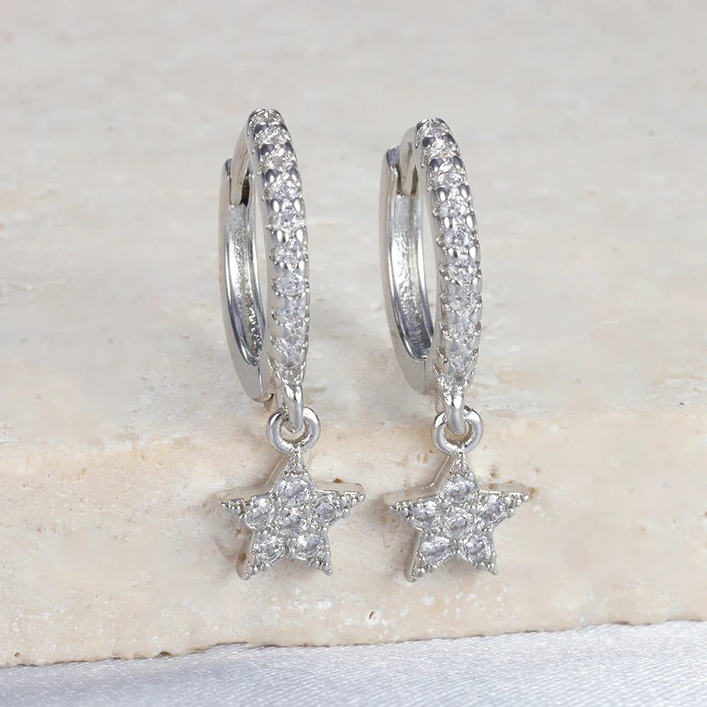 Aros de Acero con Doble Cadena y Cristal