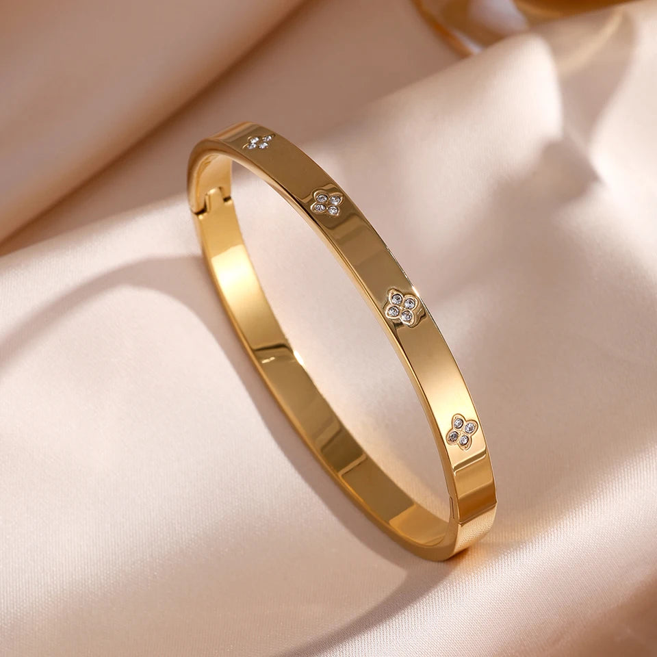Set de Pulseras Apilables con Circonitas