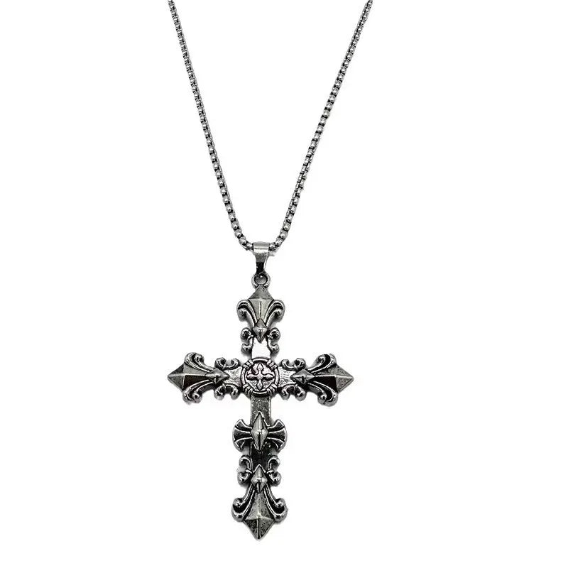 Conjunto Gótico de Acero con Cruz
