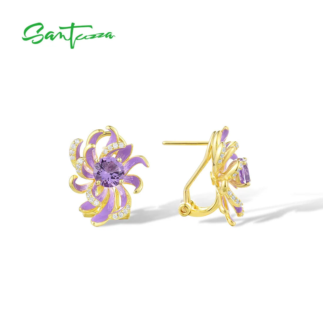 Pendientes de Plata 925 con Circonitas