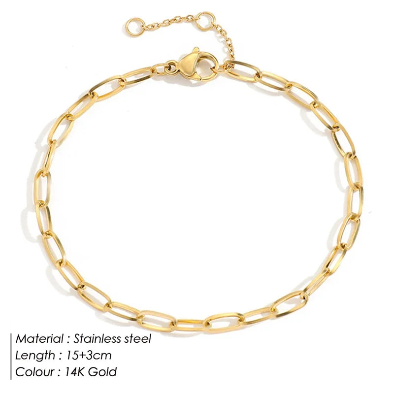 Pulsera Minimalista de Cadena de Acero