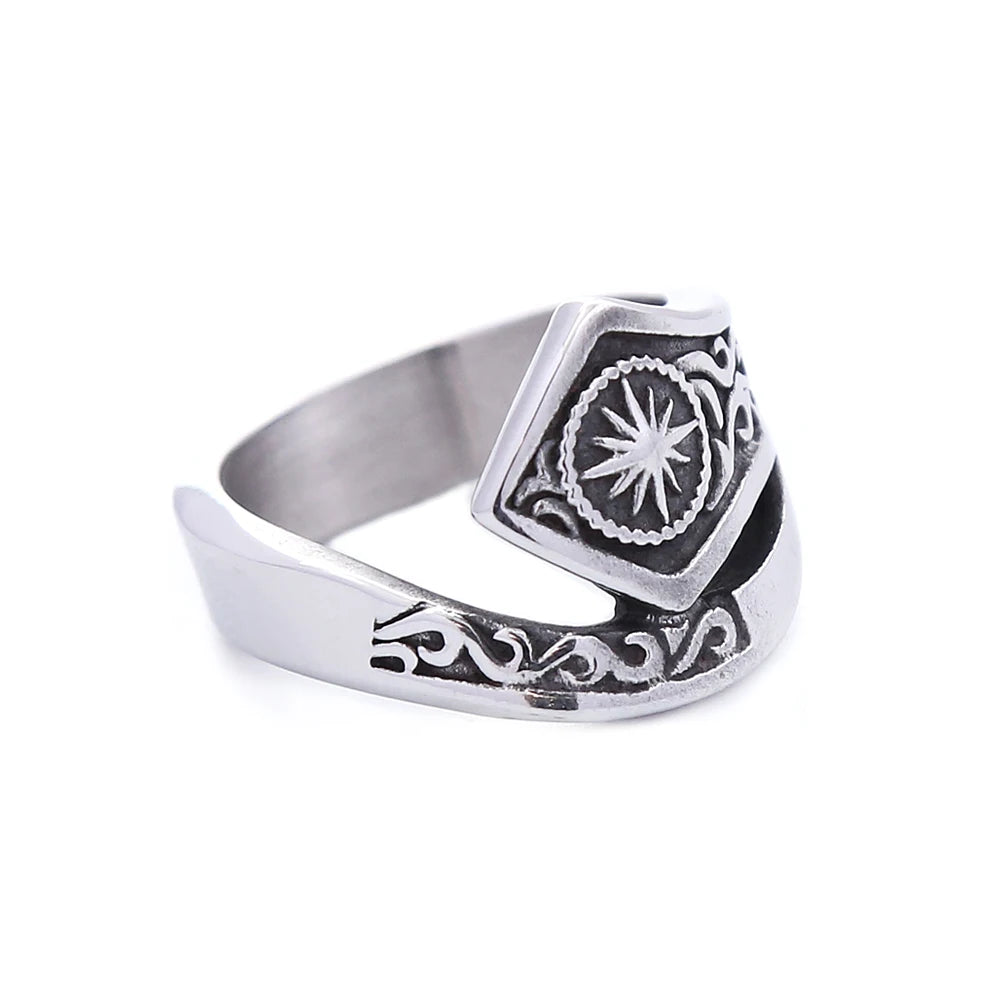 Anillo Sello Punk de Acero 316L