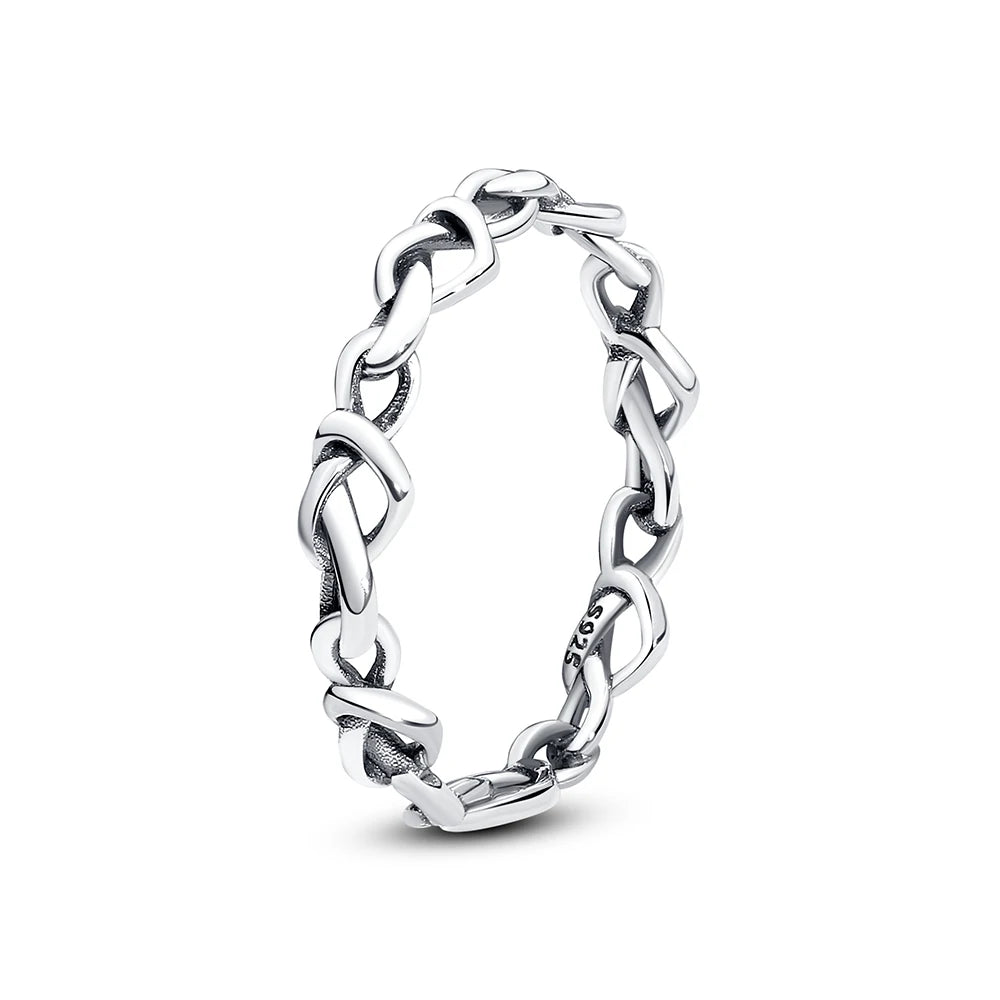 Anillo de Plata 925 con Corazón y Corona