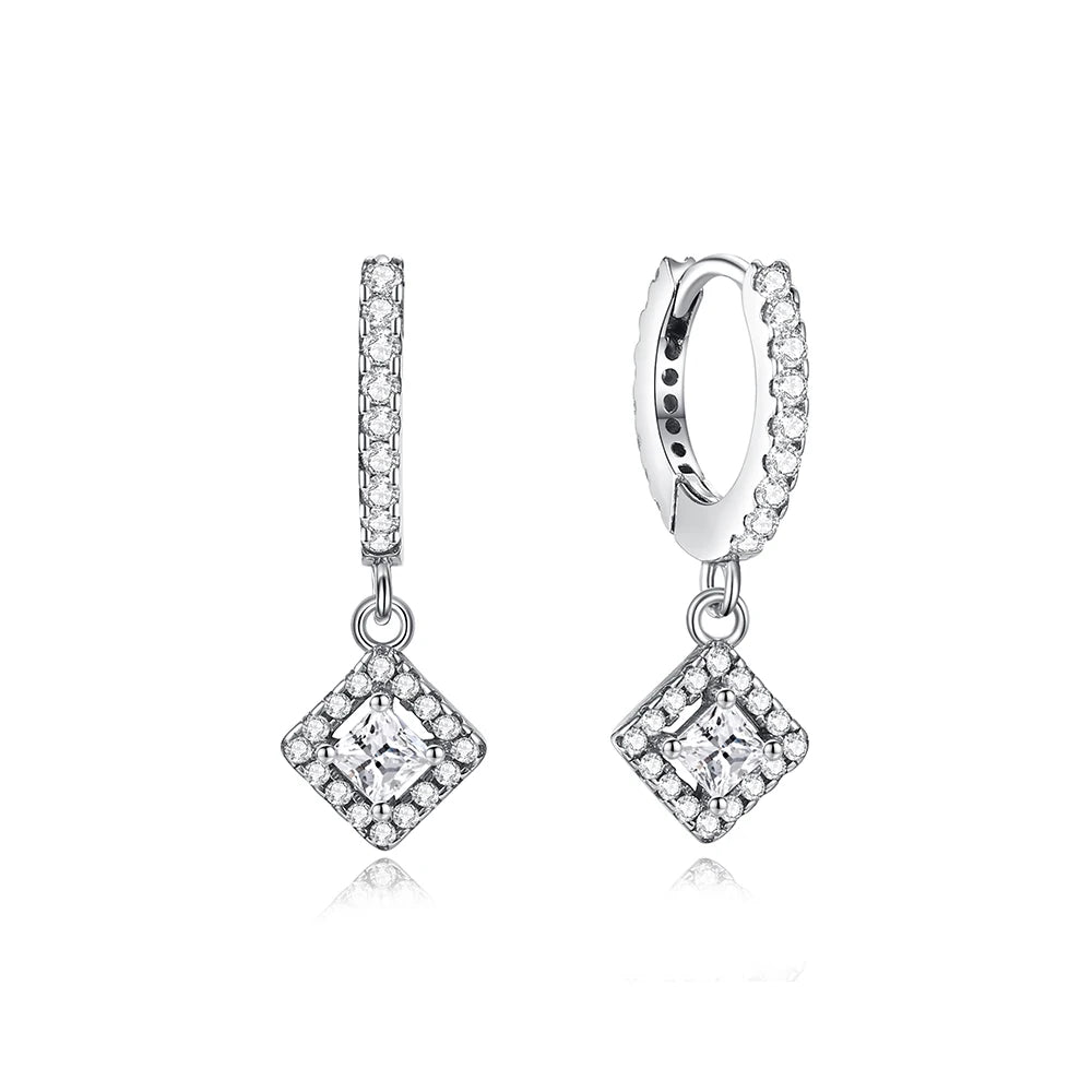 Aros de Corazón de Plata 925 en Oro Rosa