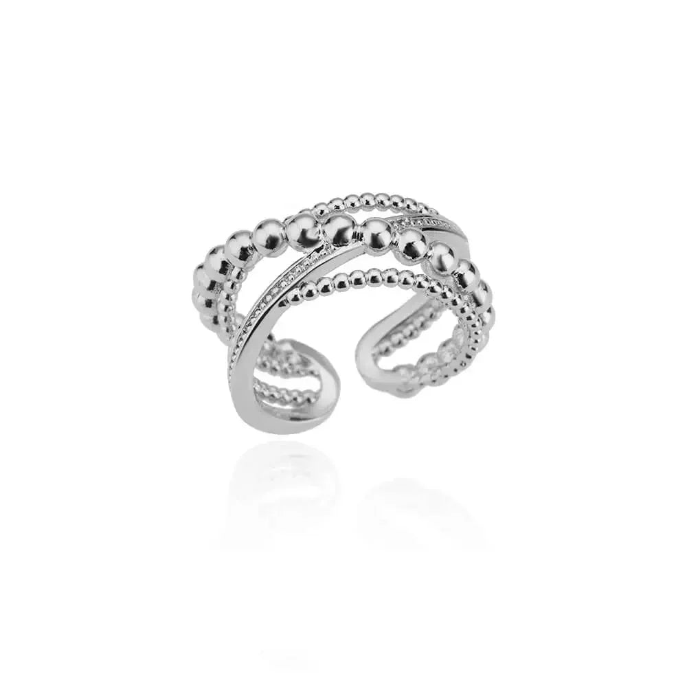 Anillo Dorado Vintage con Corazón
