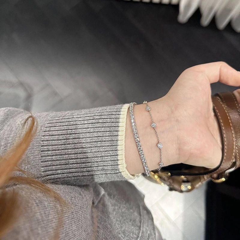 Pulsera Delicada de Plata 925 con Circón AAA
