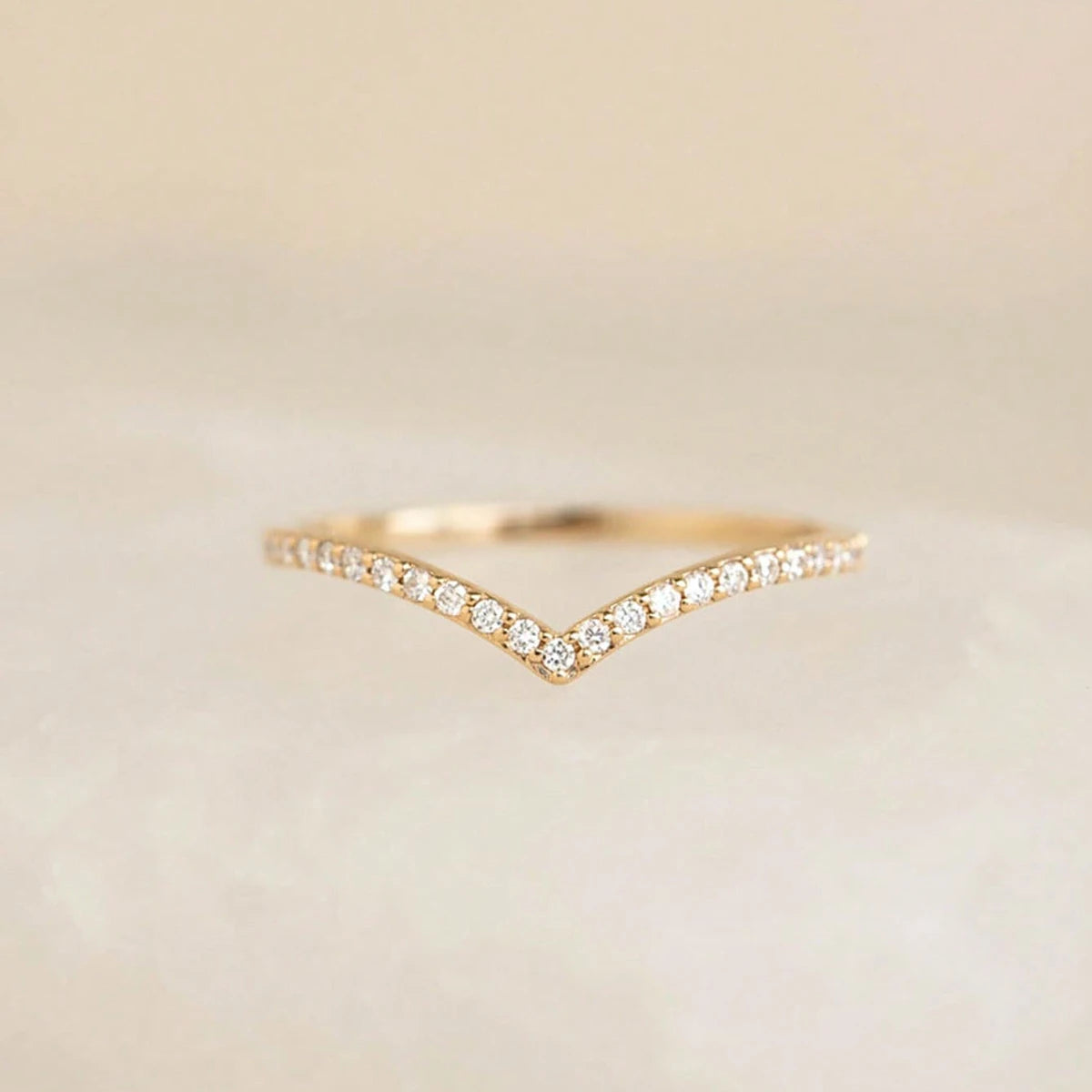 Anillo Apilable de Plata 925 con Circonitas