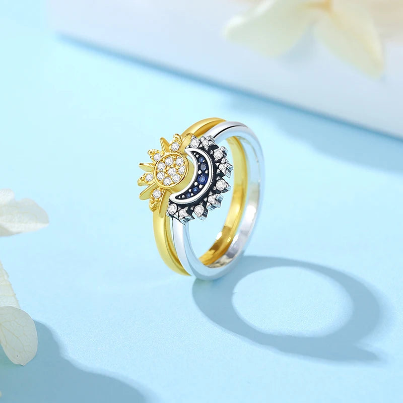 Anillo de Plata 925 con Corazón y Corona