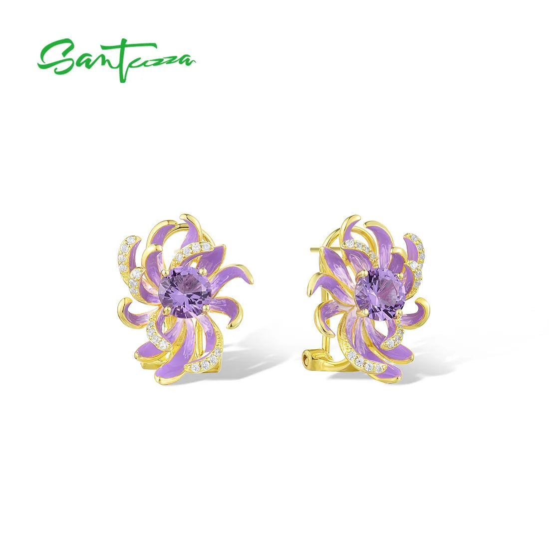 Pendientes de Plata 925 con Circonitas