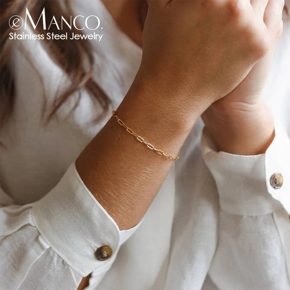 Pulsera Minimalista de Cadena de Acero