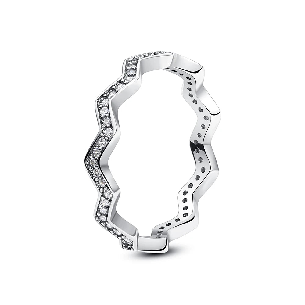 Anillo de Plata 925 con Corazón y Corona