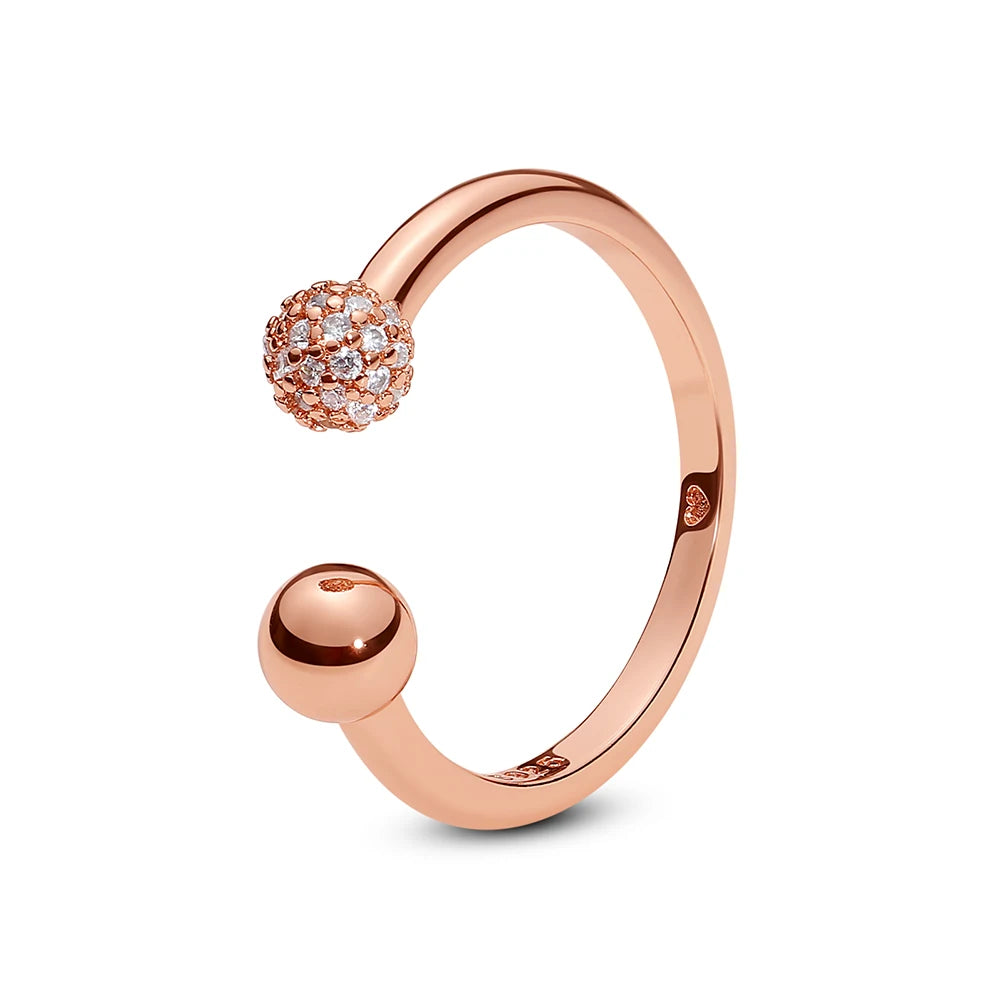 Anillo de Plata 925 con Corazón y Corona