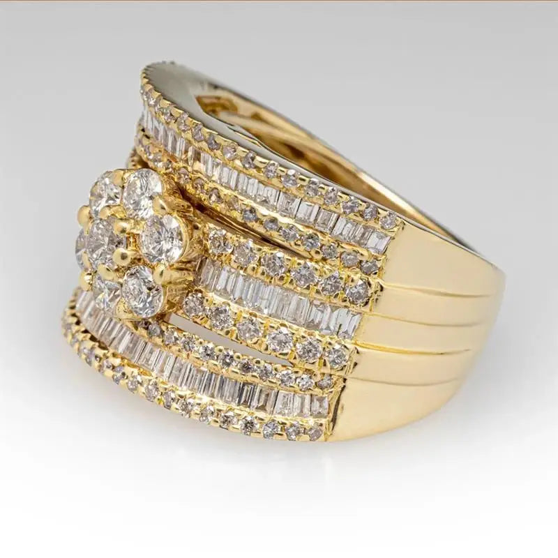 Anillo Brutalista Geométrico