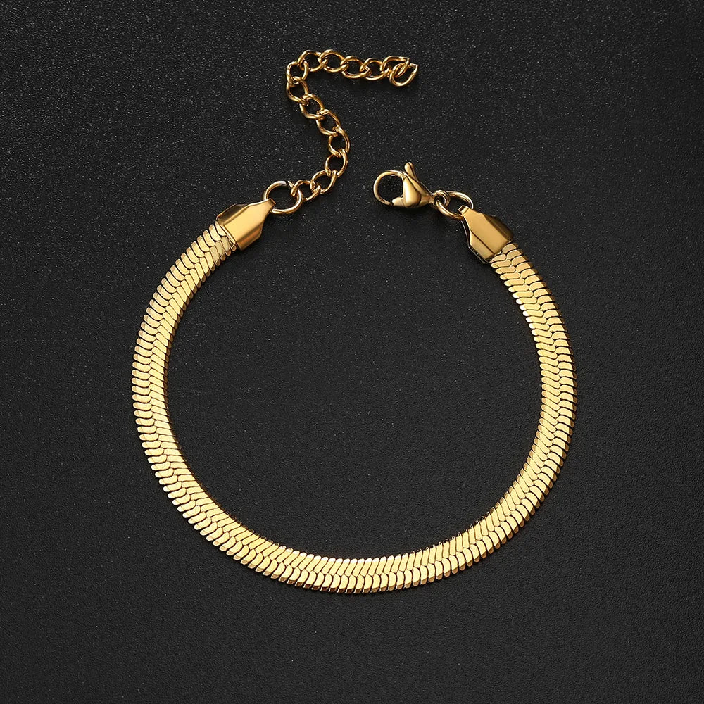 Pulsera Serpiente de Acero con Hoja