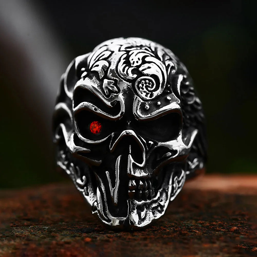 Anillo Sello Punk de Acero 316L