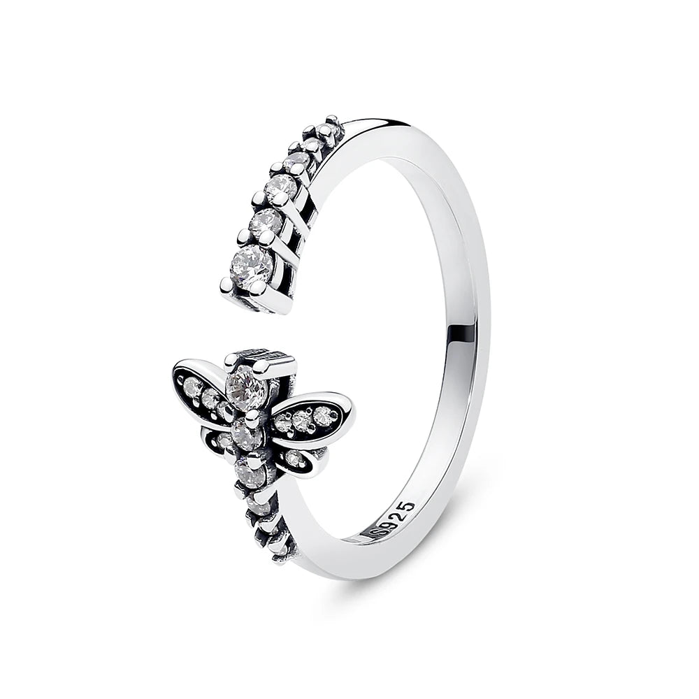 Anillo de Plata 925 con Corazón y Corona