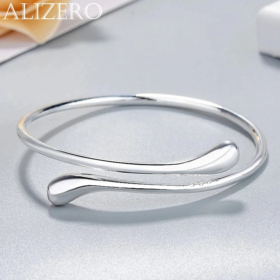 Pulsera de Plata 925 con Gotas de Agua