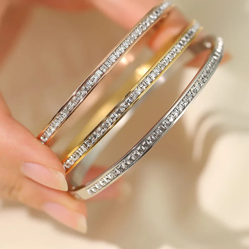 Pulsera de Acero con Circonitas