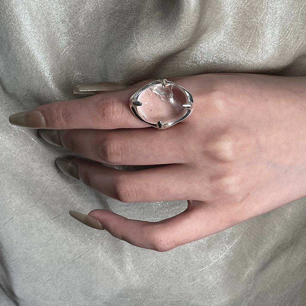 Anillo Brutalista Geométrico