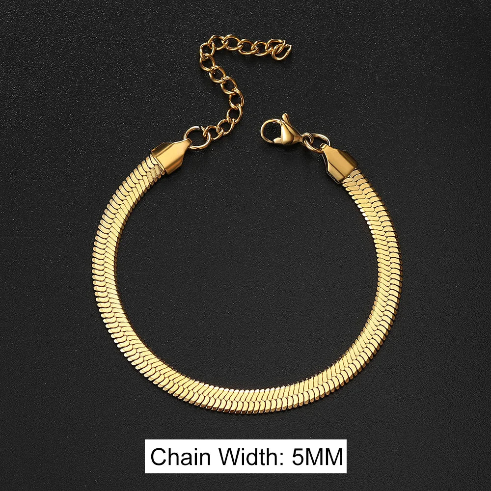 Pulsera Serpiente de Acero con Hoja