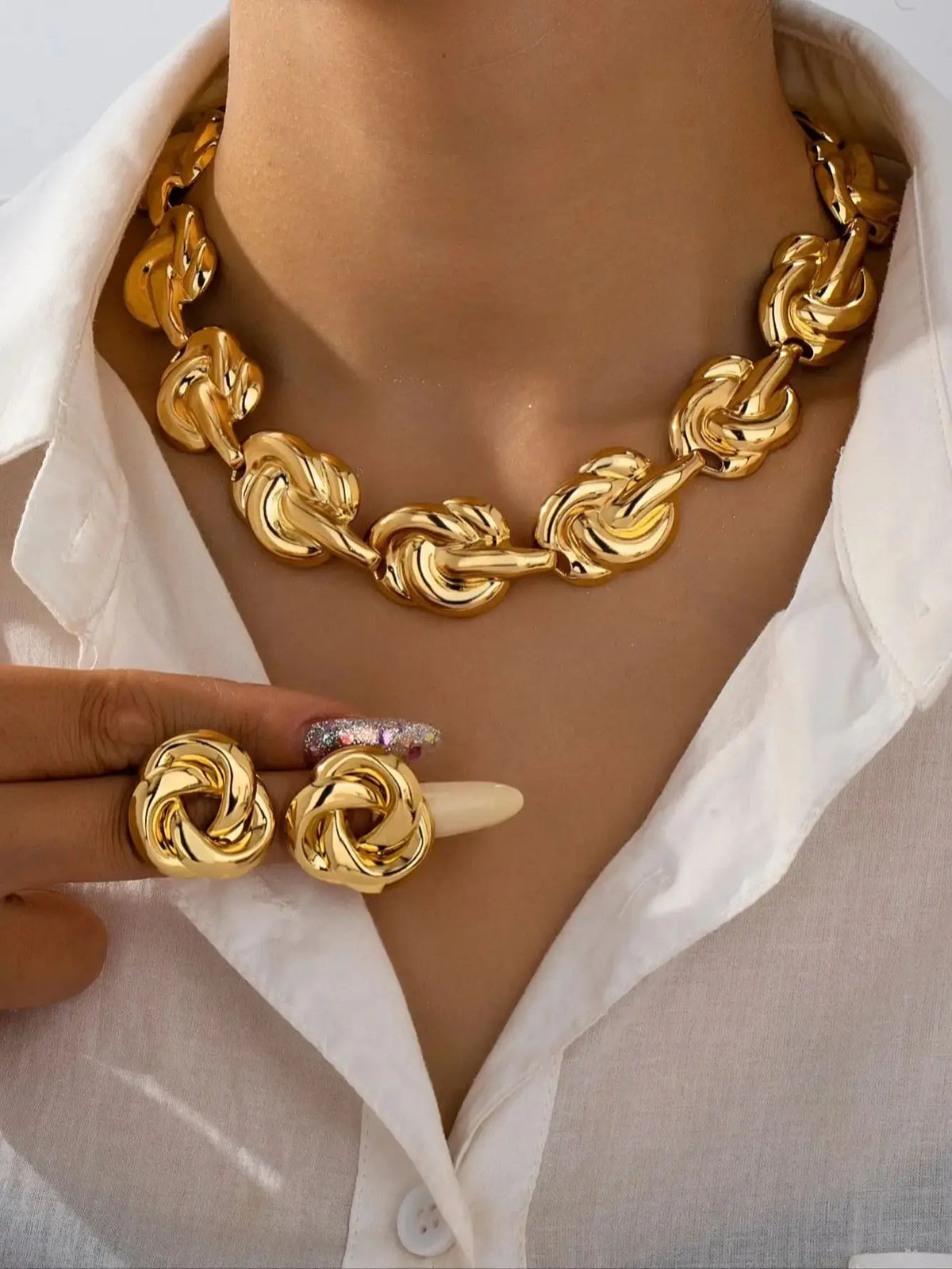 Conjunto de Joyería Brutalista
