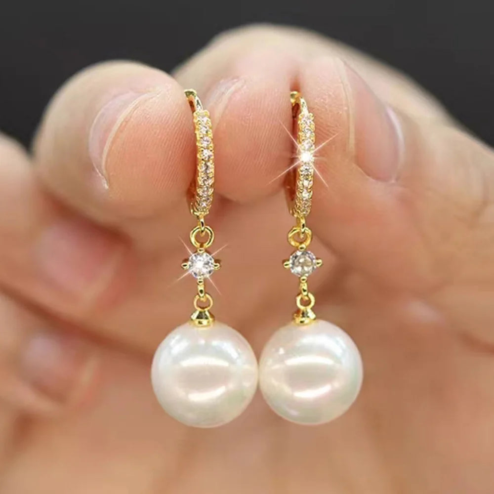 Pendientes de Plata 925 con Perlas de Agua Dulce