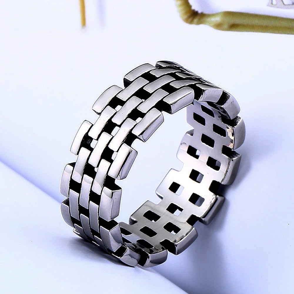 Anillo Sello Punk de Acero 316L