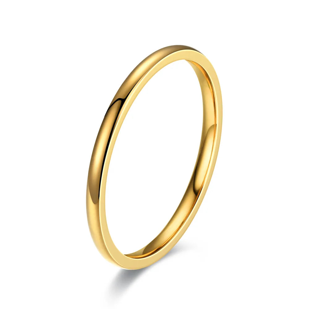 Anillo Negro Mate de Acero