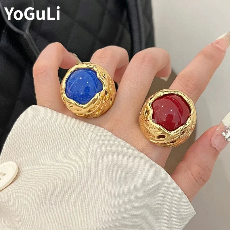 Anillo Brutalista Geométrico