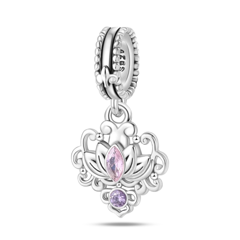 Charm de Plata 925 con Flor Guardiana