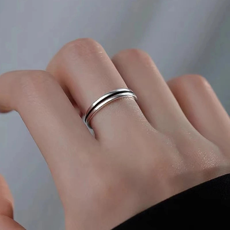 Anillo Abierto Geométrico Minimalista de Personalidad para Mujer