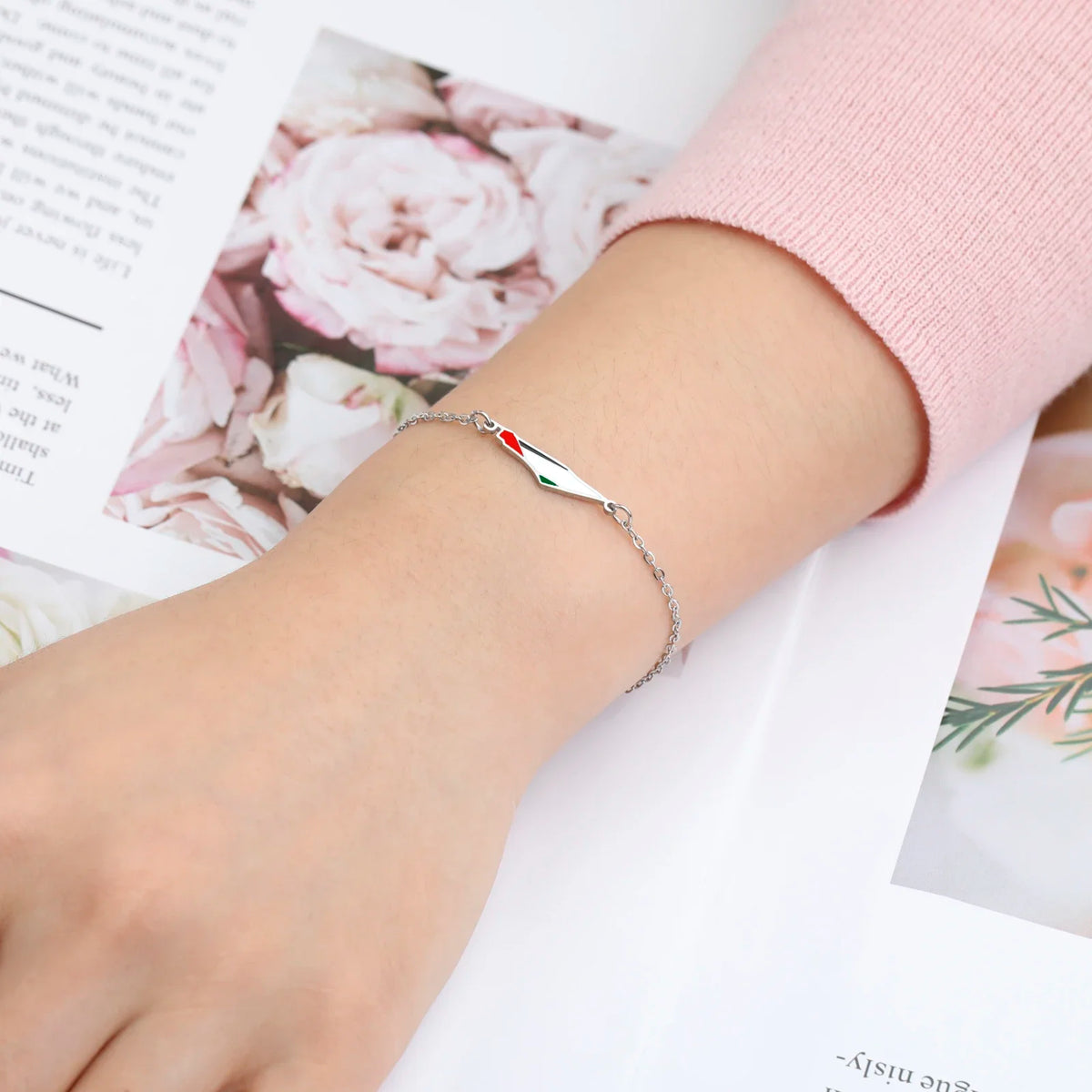 Pulsera Doble de Acero con Mapa de Palestina