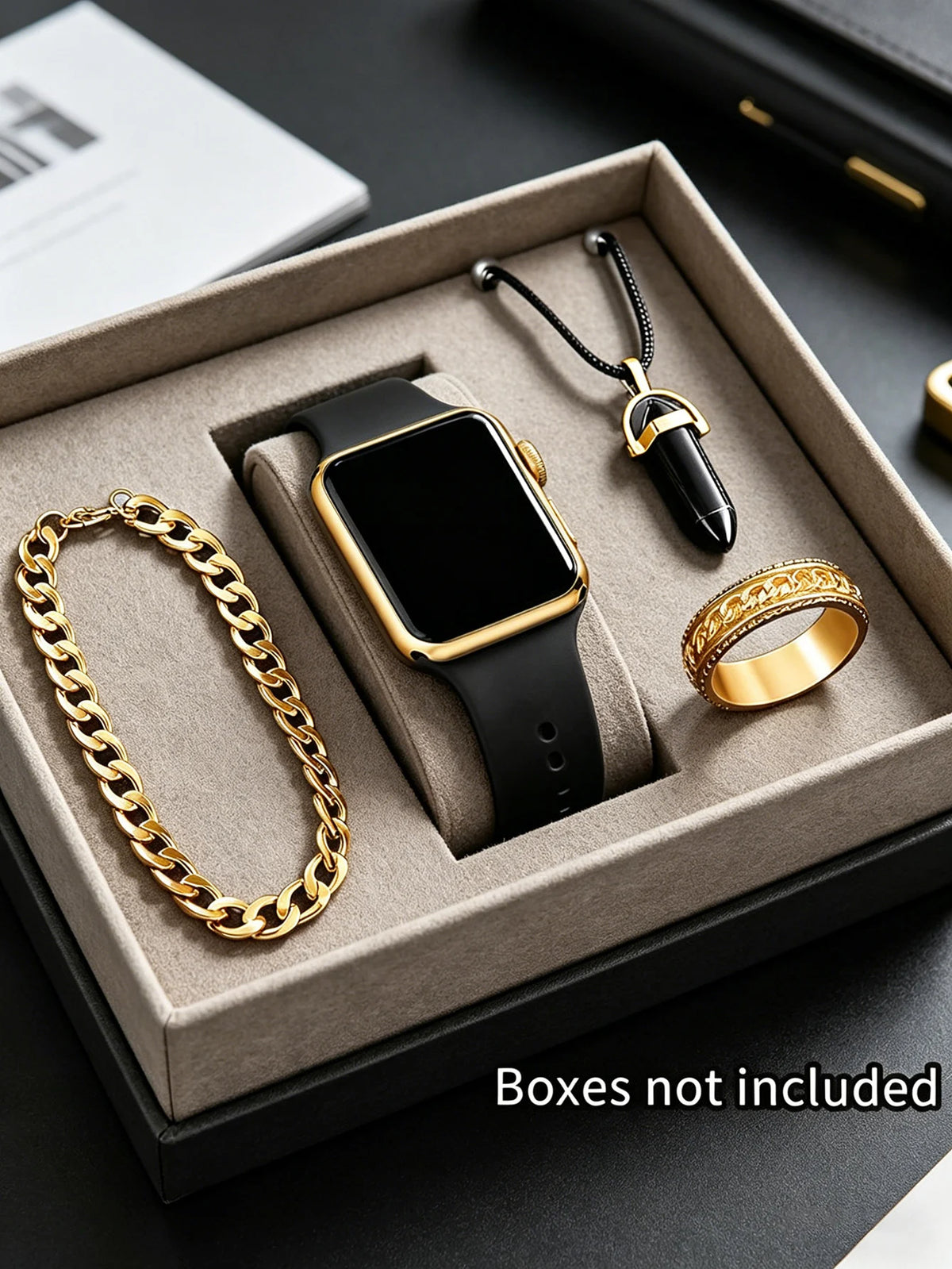Reloj LED Cuadrado con Conjunto de Joyería
