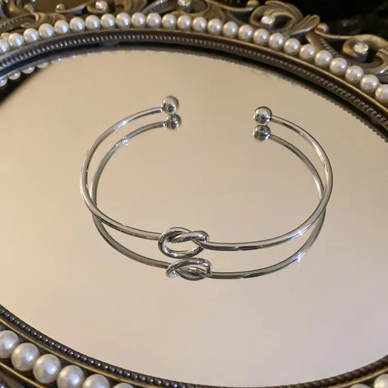 Brazalete Vintage Trenzado de Acero