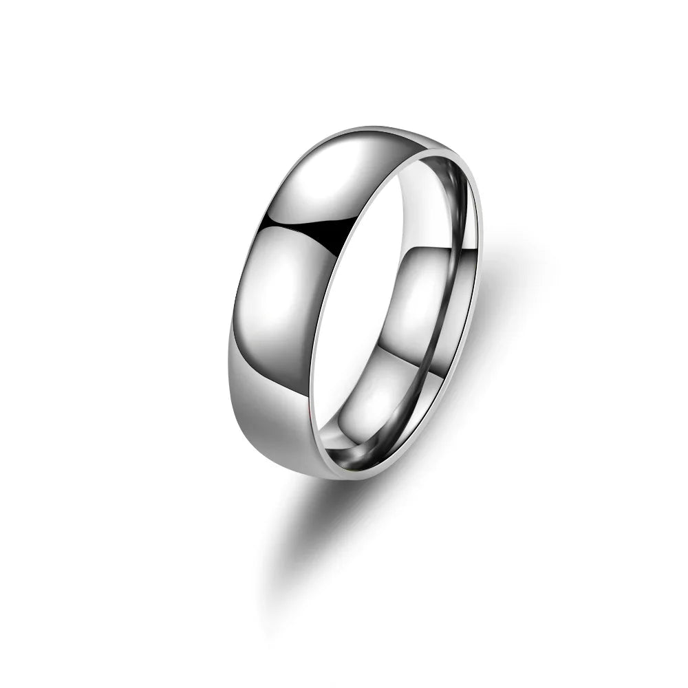 Anillo Negro Mate de Acero
