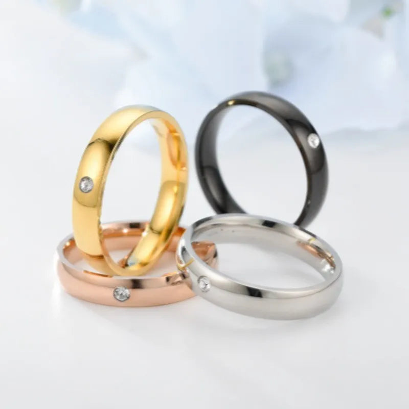 Anillo de Acero Estilo Anime de 4 mm