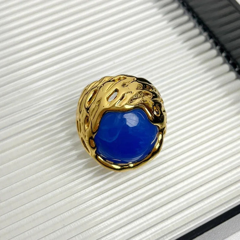 Anillo Brutalista Geométrico