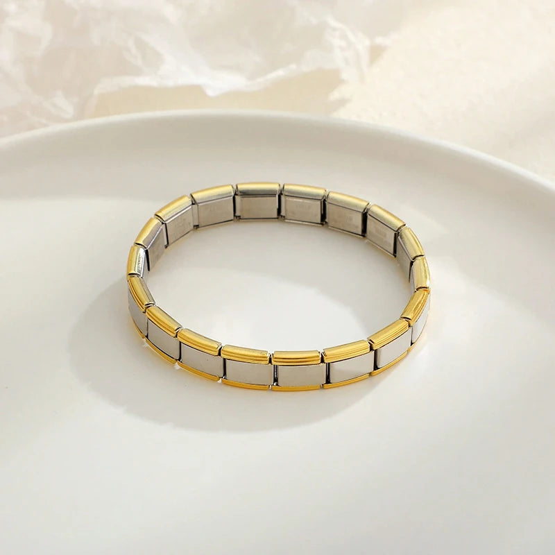 Pulsera Modular Italiana de Acero de 9 mm