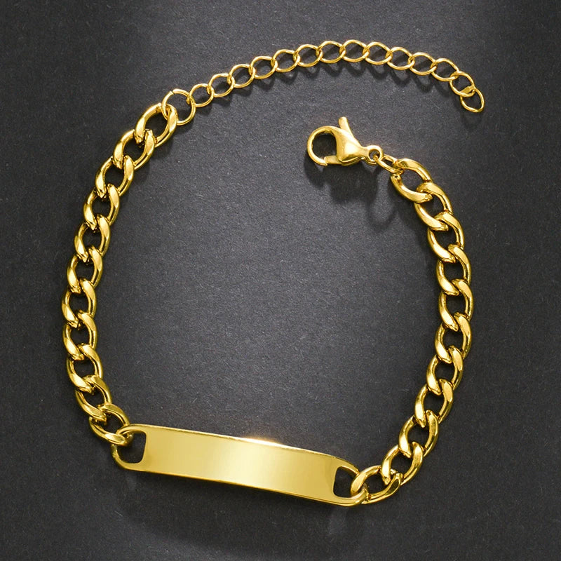 Pulsera Grabada con Nombre y Fecha